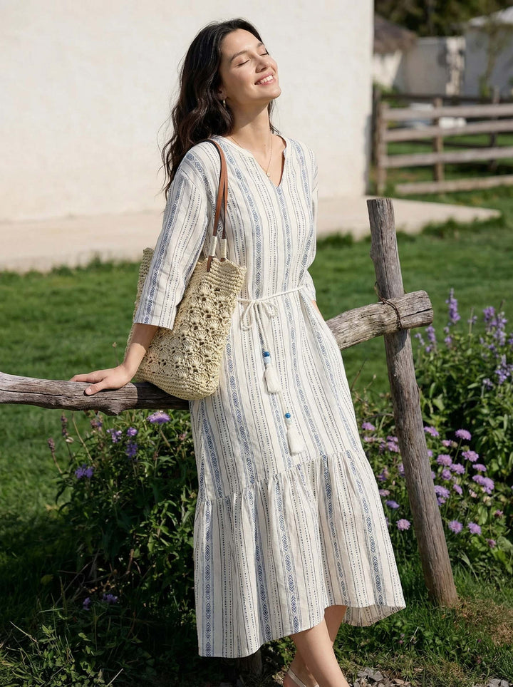 Bolso Tote De Hombro En Forma De Abanico Tejido A Crochet