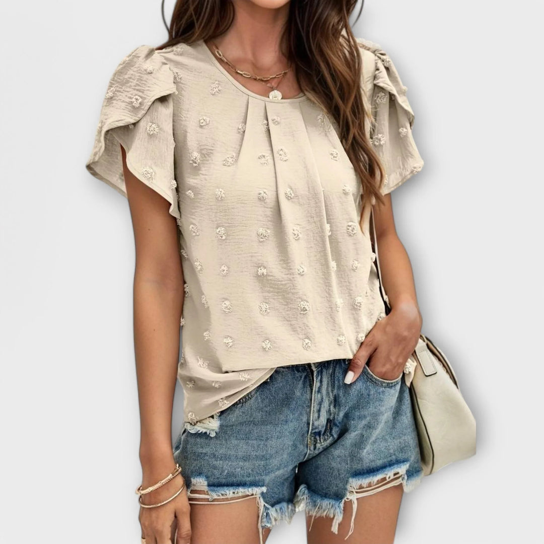 Charlotte | Blusa Perfeita de Bolinhas