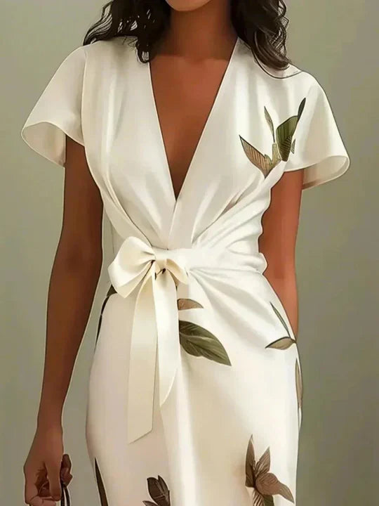 Lisa™ | Vestido Cruzado com Estampado Floral