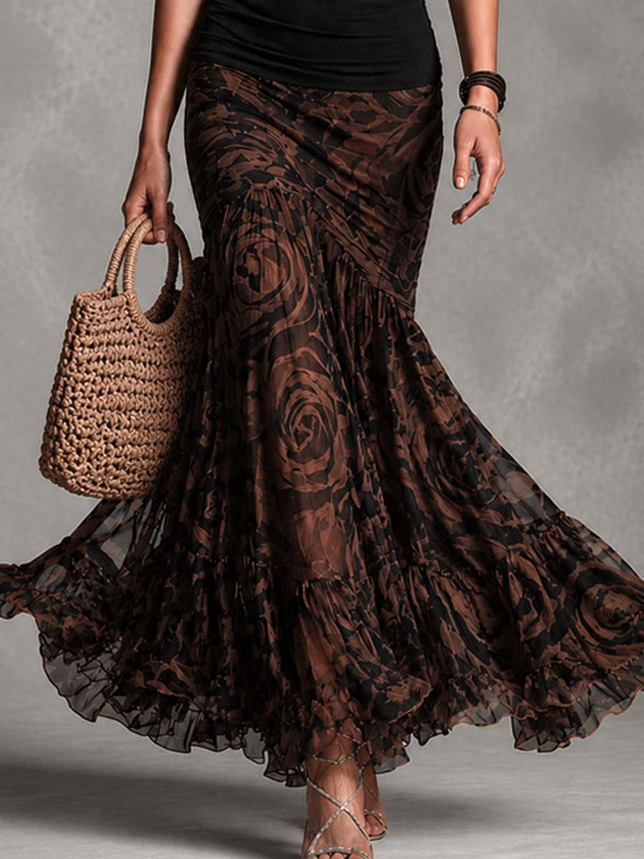 Luisa | Conjunto Con Falda Estampada