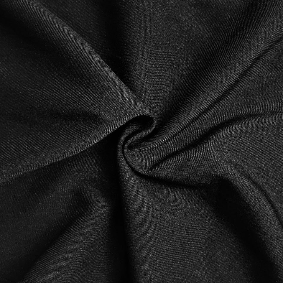 Vestido Maxi Corte En A De Cintura Alta Plisado Con Bolsillos, Color Liso, Cremallera Y Cuello Mao