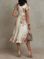 AIDA - VESTIDO MIDI DE SATÉN ELEGANTE