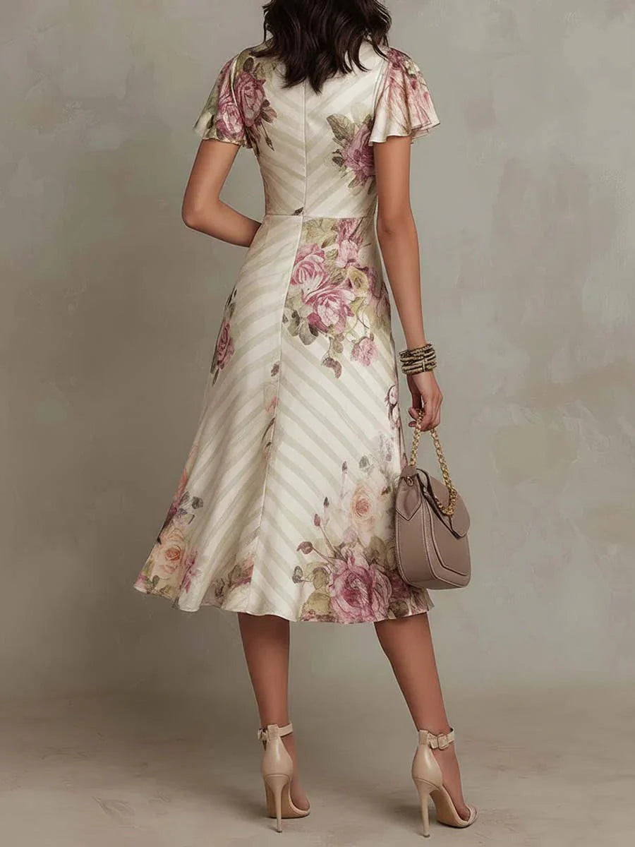 AIDA - VESTIDO MIDI DE SATÉN ELEGANTE