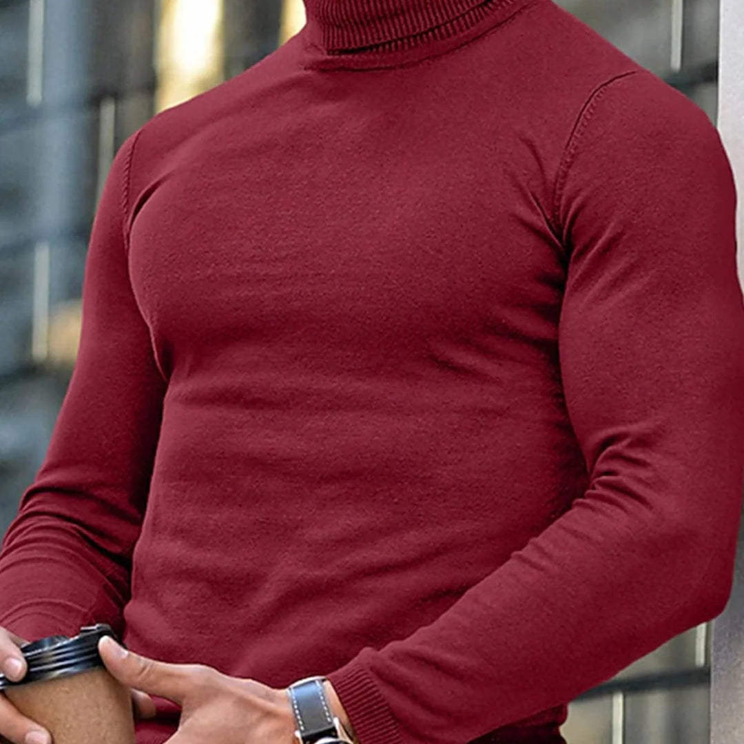 Adrien | Camisola de Malha Premium de Gola Alta para Homem