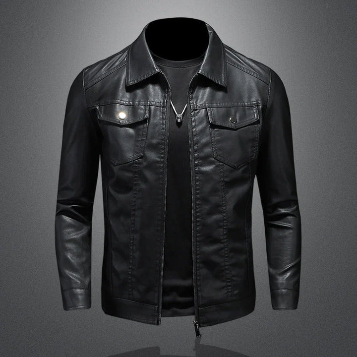 Men's Vintage Leather Jacket – Durable, Comfortable, Stylish, Classic For Everyday Wear