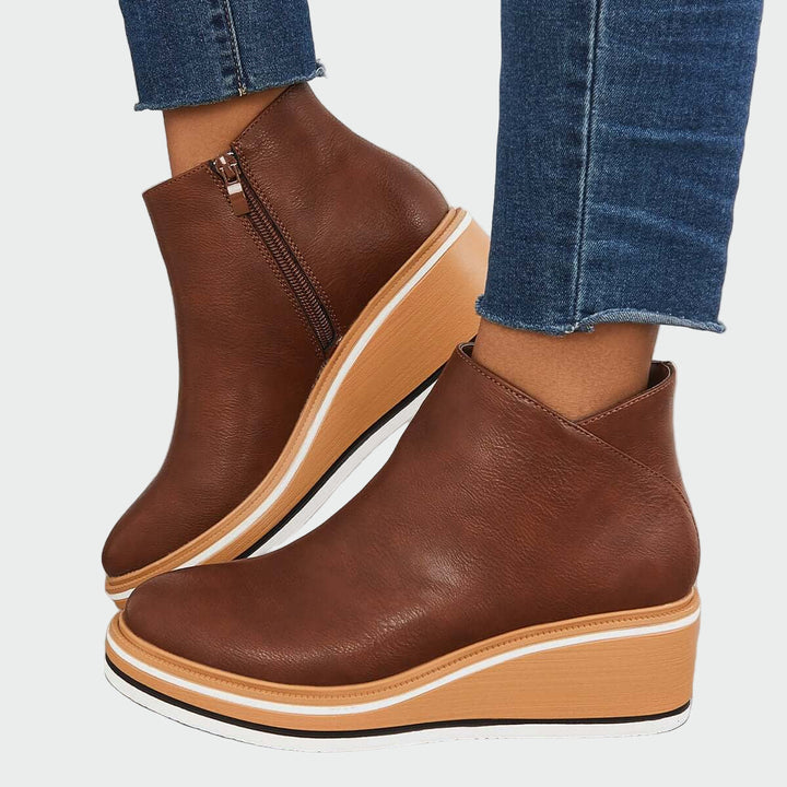 Botines De Cuero Ortopédicos