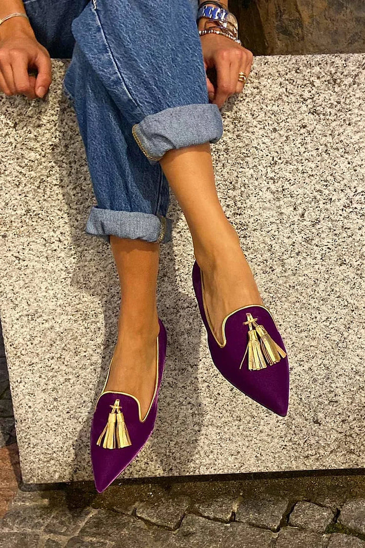 MOCASINES CON BORLAS ELEGANTES