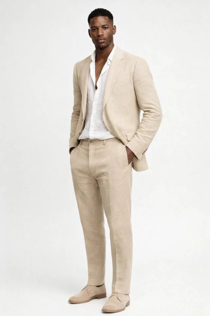 Men's Elegant Suit, Two-Piece Blazer and Pants, Slim Fit