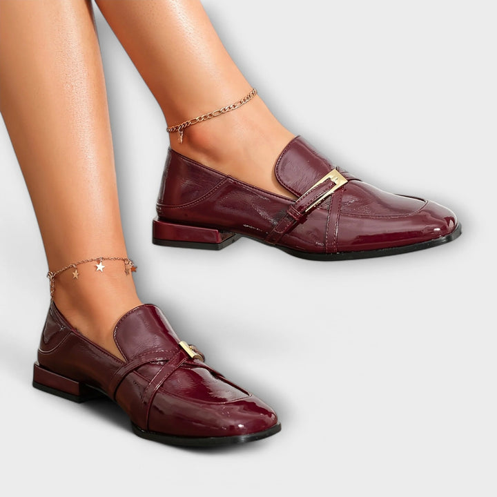 Isabel - Mocasines Burdeos