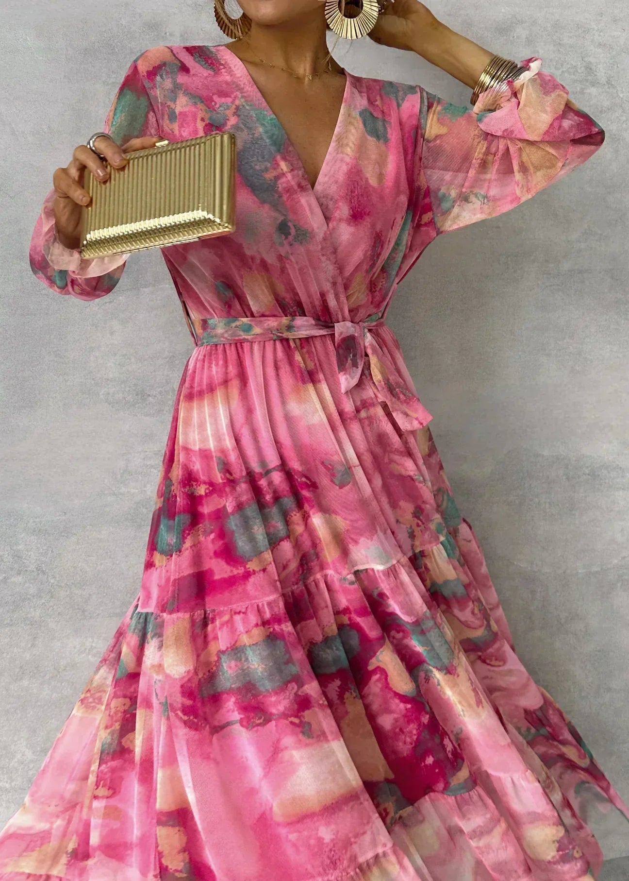 Luisa - vestido floral de envoltura