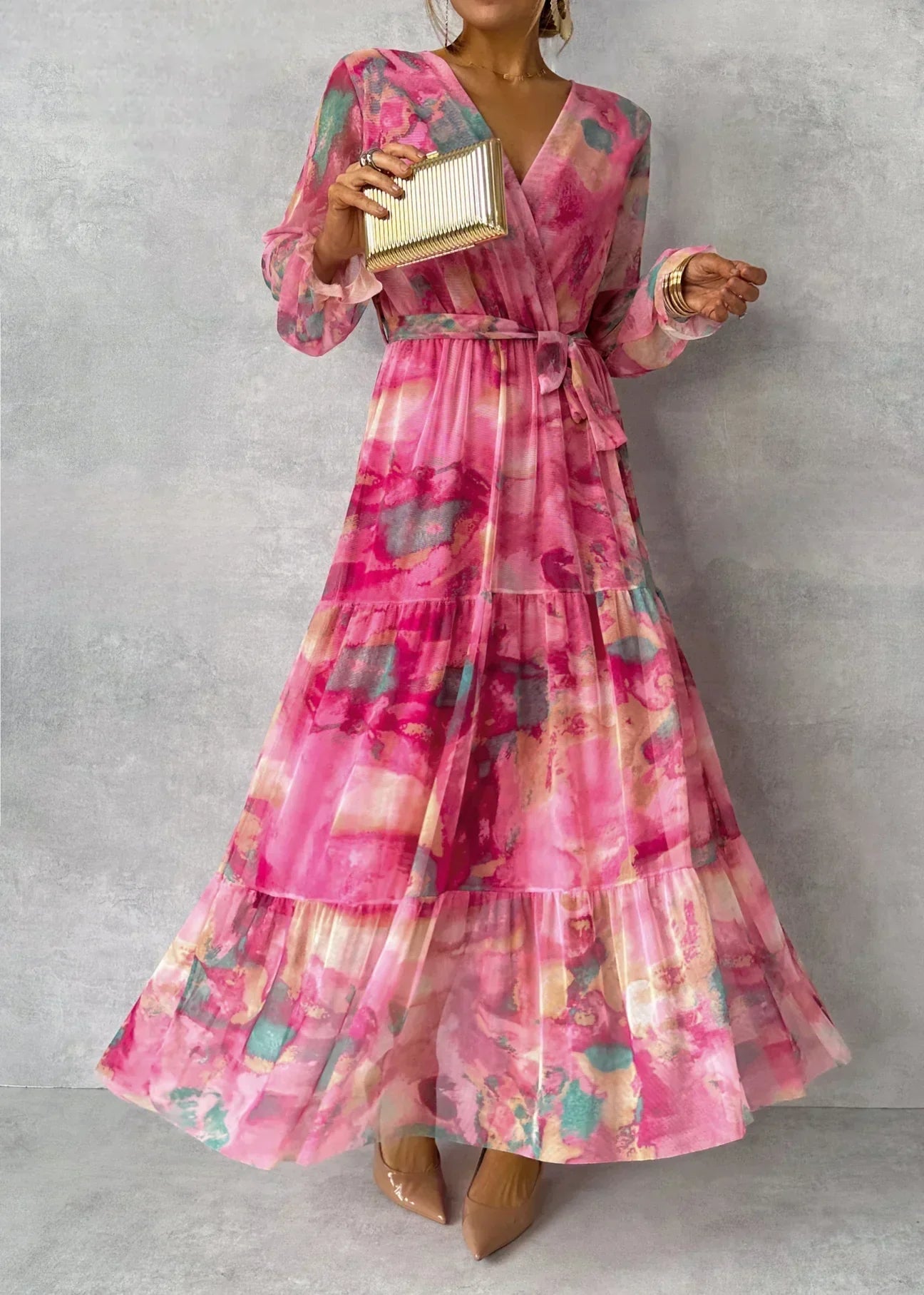 Luisa - vestido floral de envoltura