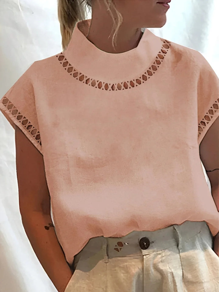 Nannie - Elegant Women's Top with Neckline