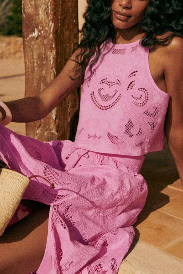Moema - Conjunto Rosa de Encaje