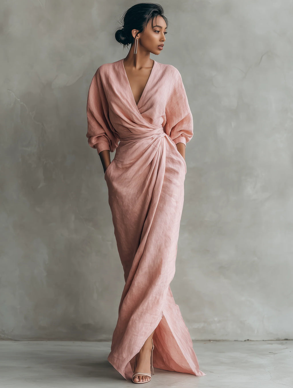 Anita - vestido maxi minimalista
