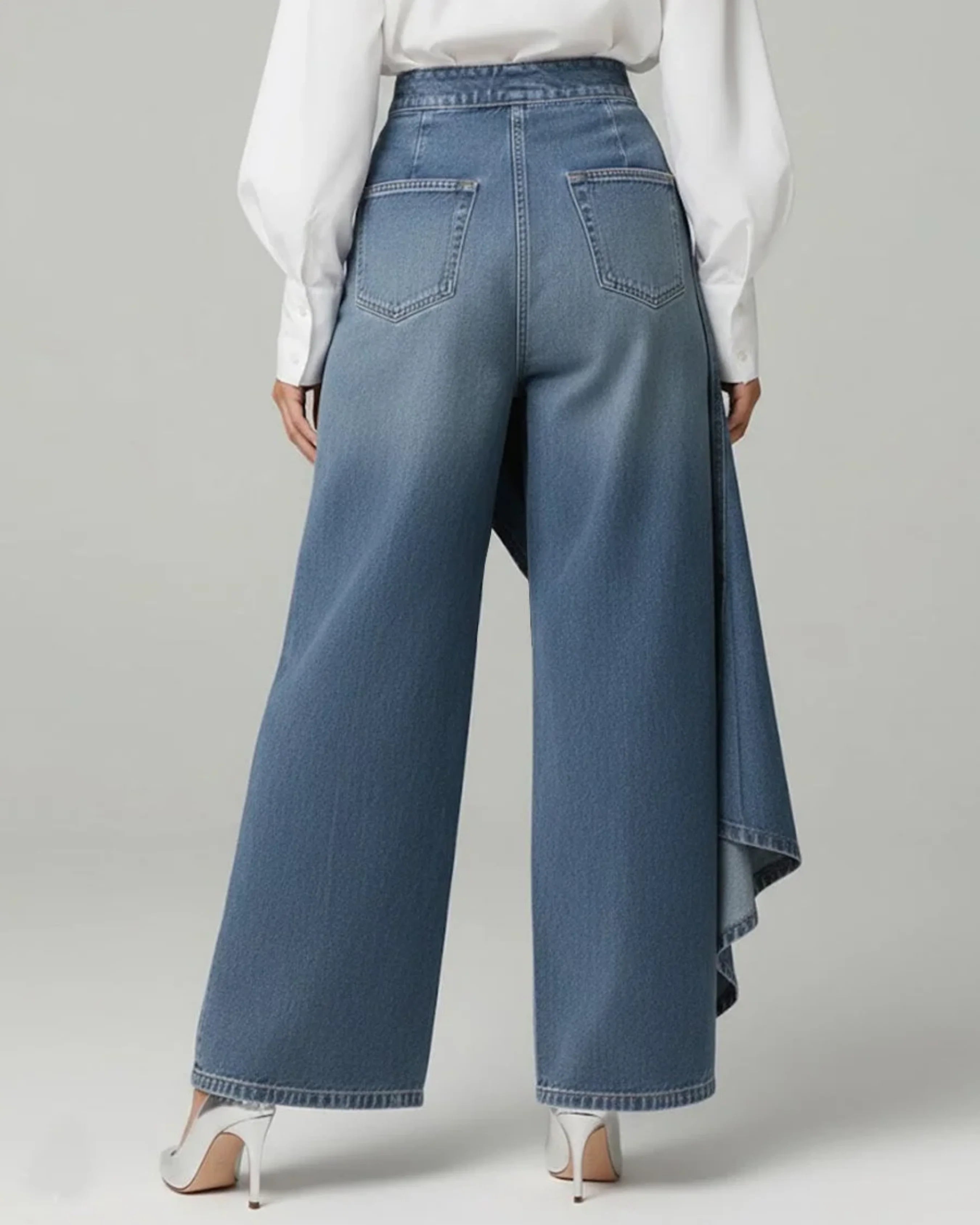 Amelia - pantalones de denim envolventes para mujer