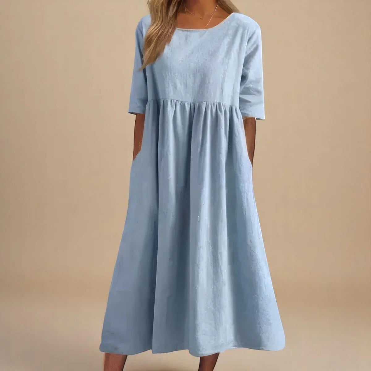 MINEA - VESTIDO DE ALGODÓN TRANSPIRABLE