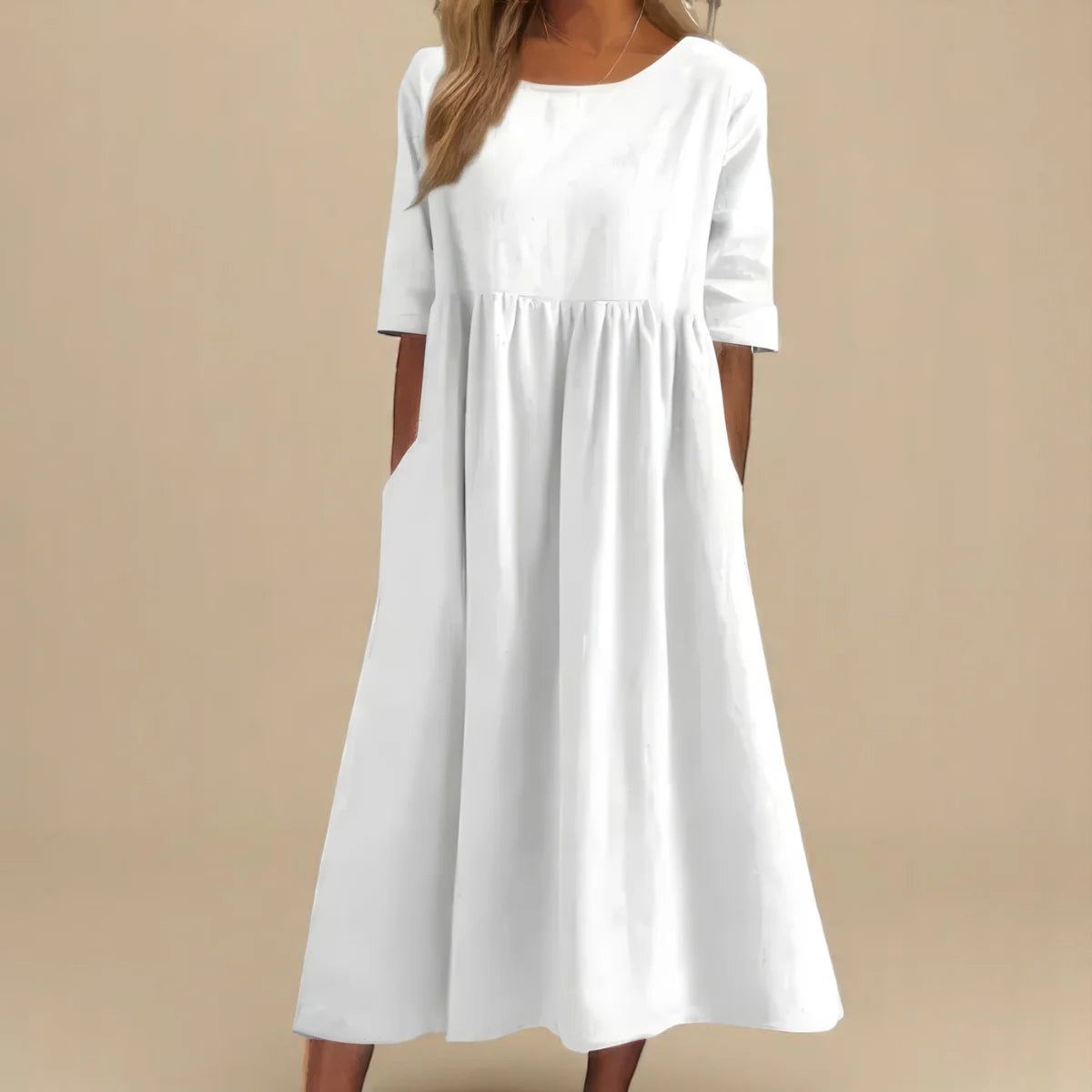 MINEA - VESTIDO DE ALGODÓN TRANSPIRABLE