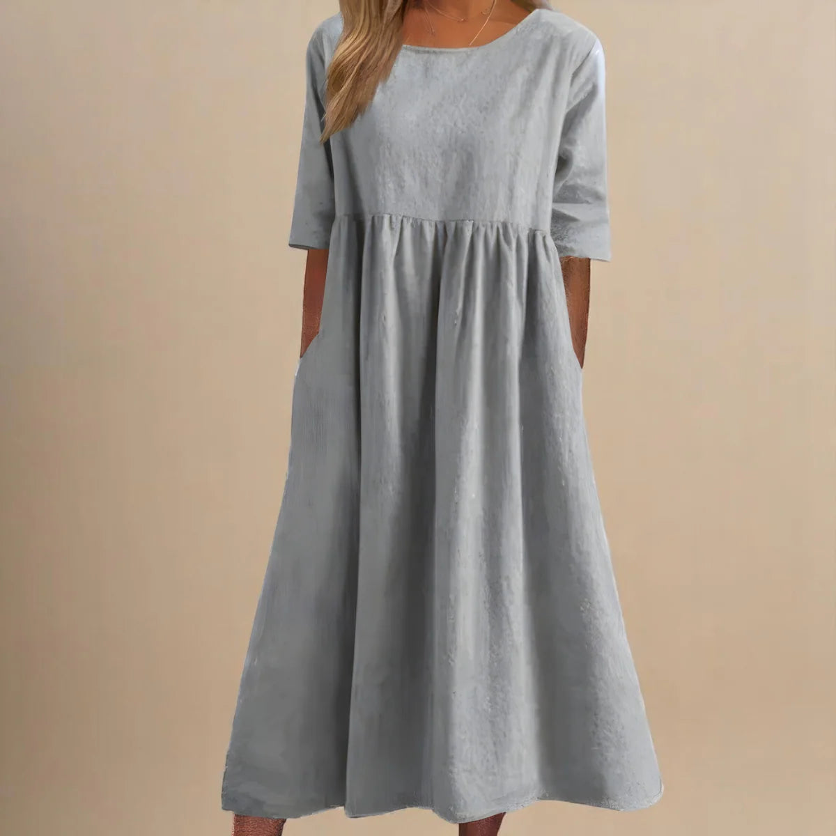 MINEA - VESTIDO DE ALGODÓN TRANSPIRABLE