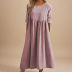 MINEA - VESTIDO DE ALGODÓN TRANSPIRABLE