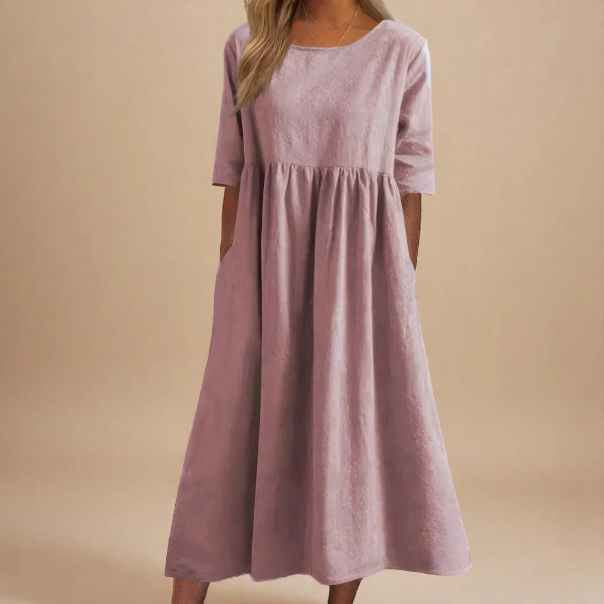 MINEA - VESTIDO DE ALGODÓN TRANSPIRABLE