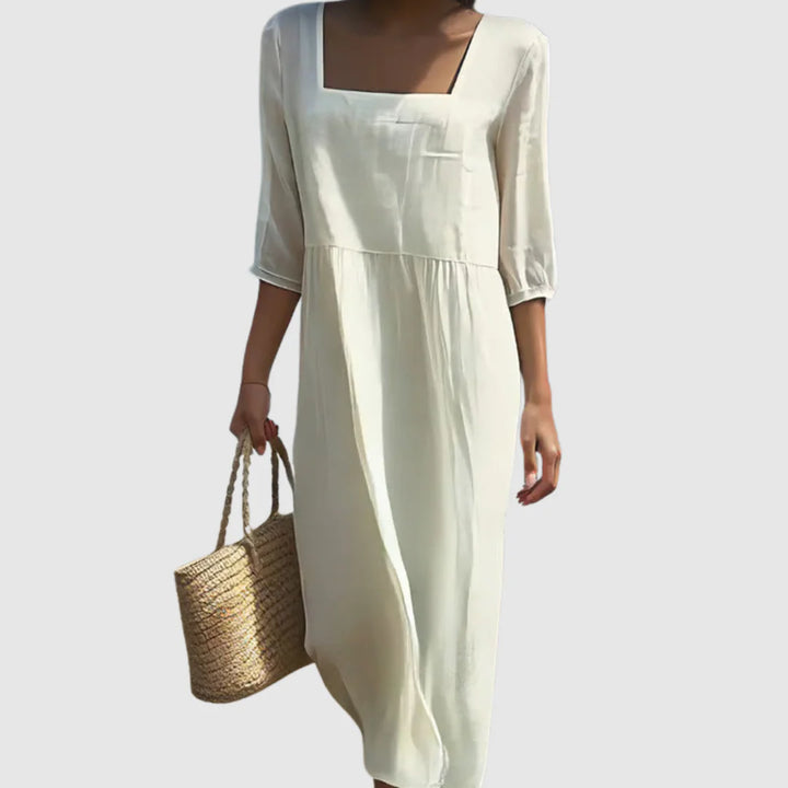 Nádia - Vestido Casual de Linho