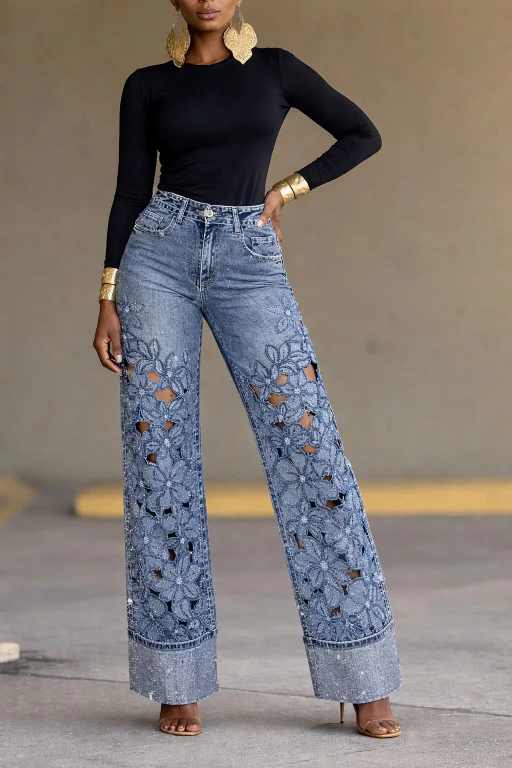 Bloom Denim Trousers