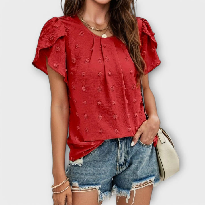 Charlotte | Blusa Perfeita de Bolinhas