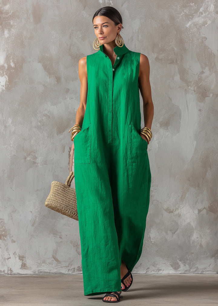 Sveva | High-Neck Flowy Jumpsuit