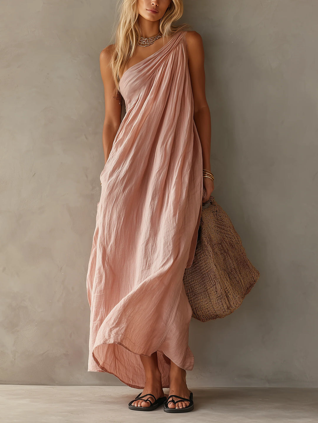 Allegra | One-Shoulder Maxi Dress