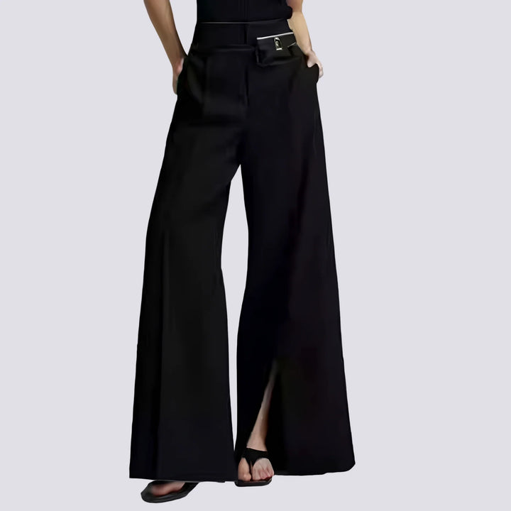 Eesa - Pantalones Estilosos De Pierna Ancha