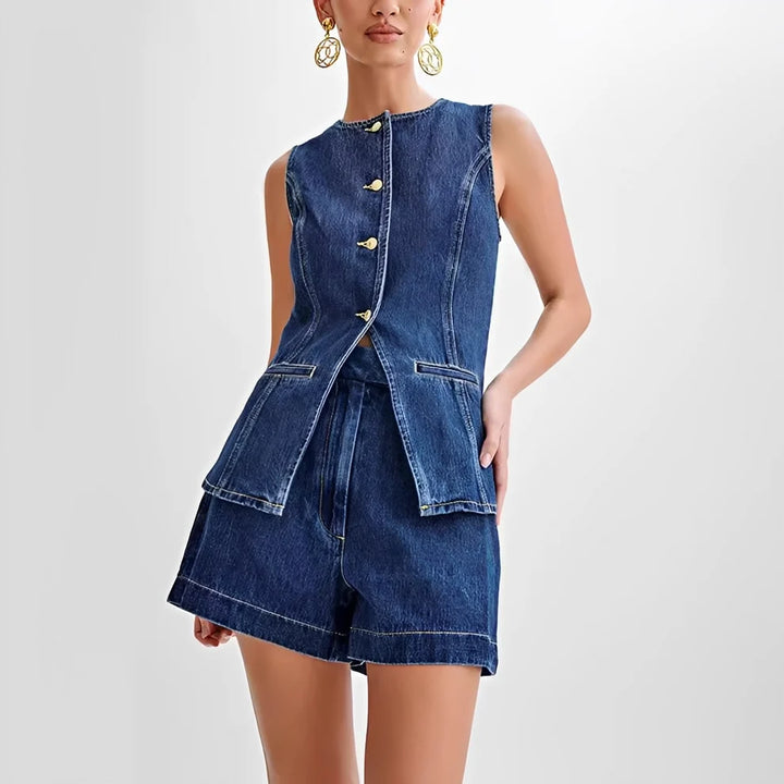 Collin - Conjunto De Chaleco Y Shorts Fashion