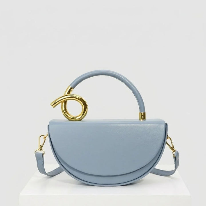 Structured Crossbody Bag with Signature Metal Detail