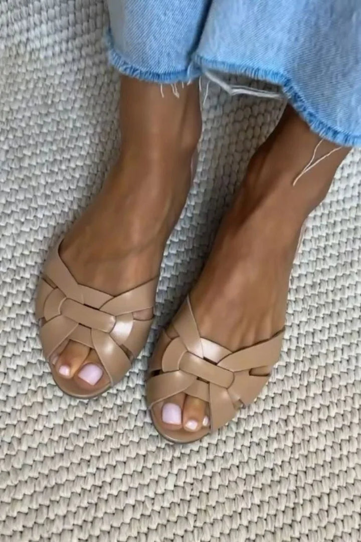 Serafina | Sandalias Trenzadas Naturales – Elegancia Natural Y Confort