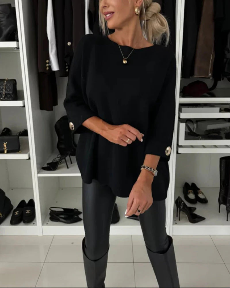Blusa Moderna de Mujer con Corte Holgado Elegante