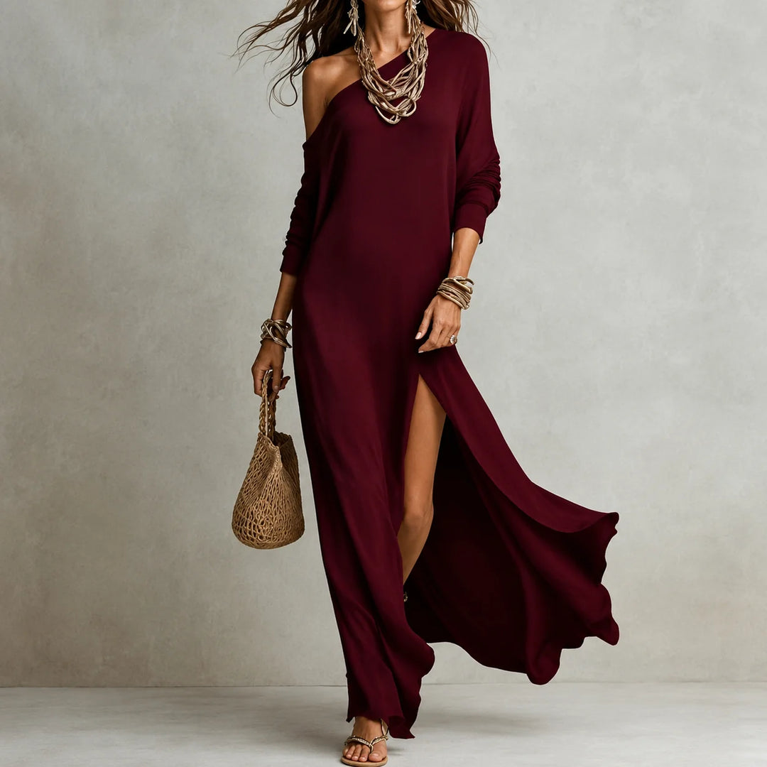 Serena - Elegant Asymmetrical Maxi Dress