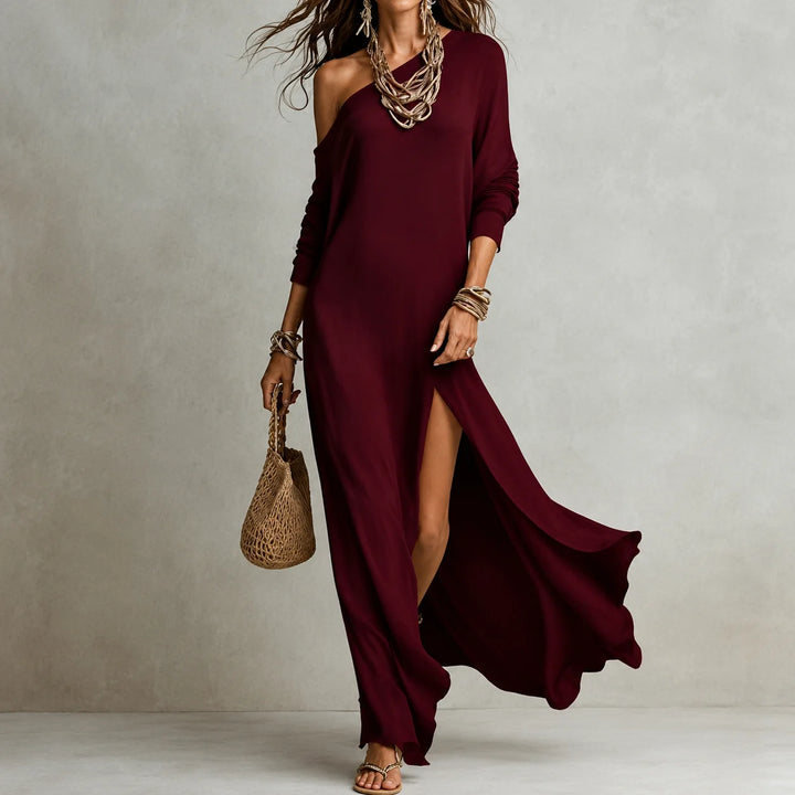 Serena - Elegant Asymmetrical Maxi Dress