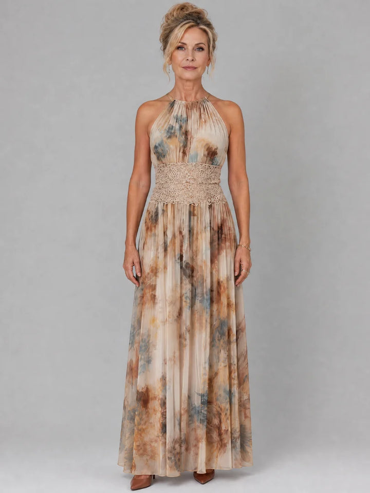 Elsa | Maxi Vestido De Tirantes Con Cintura De Encaje