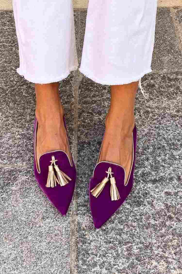MOCASINES CON BORLAS ELEGANTES