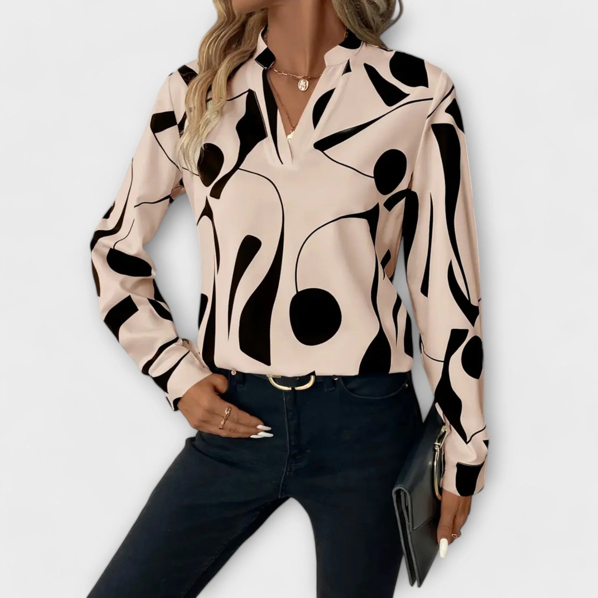 Catarina - Blusa Elegante de Manga Larga