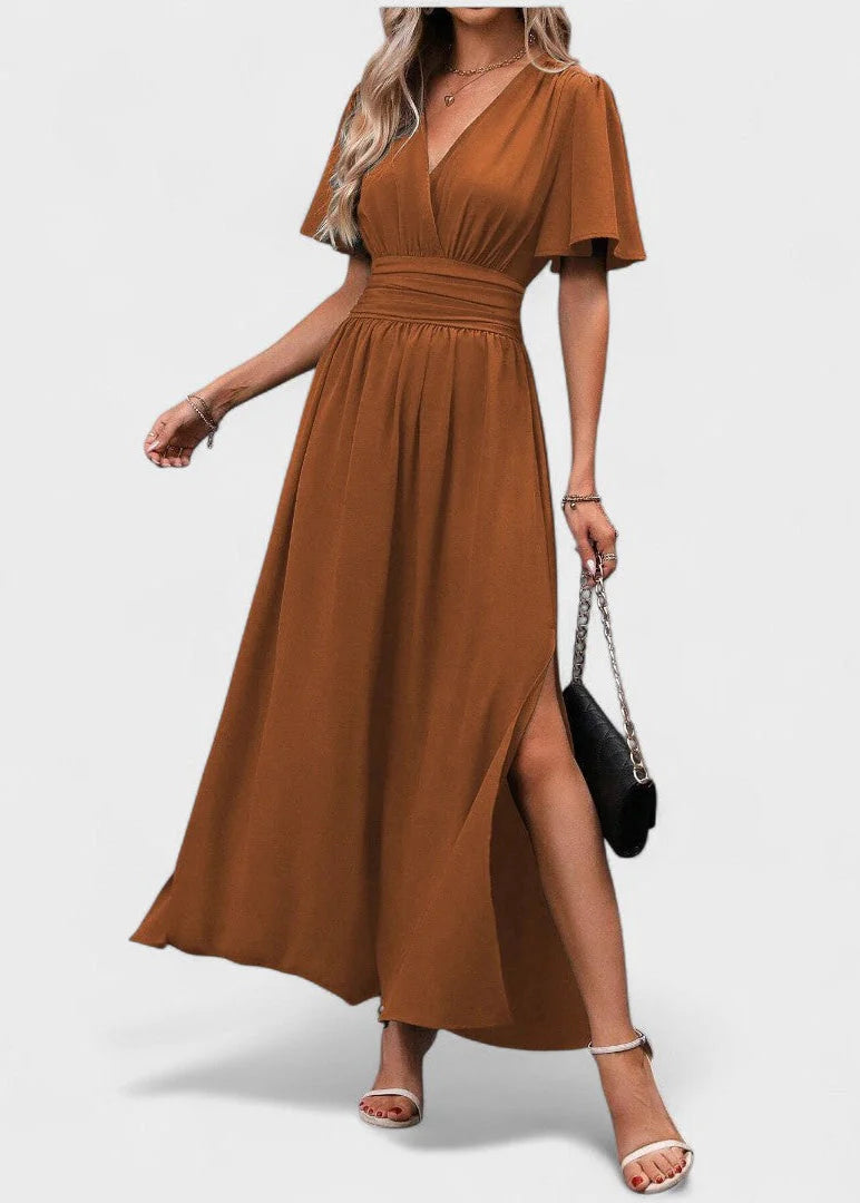 Eterna - vestido maxi elegante negro