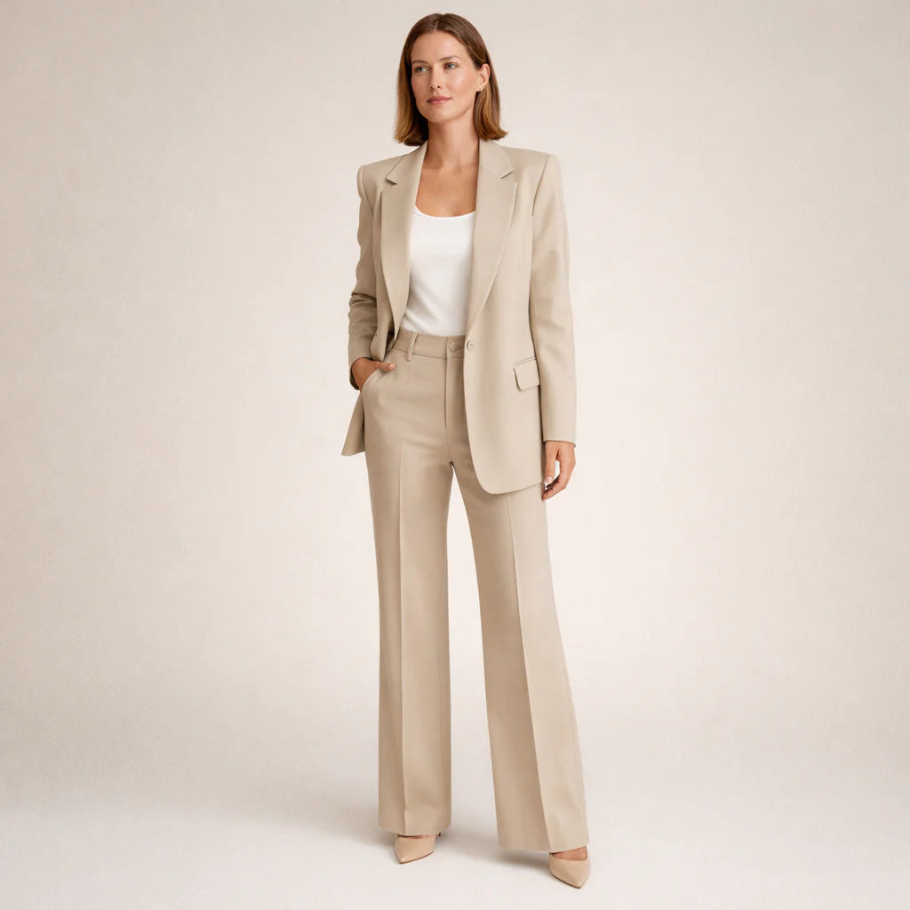 VANESSA - CONJUNTO ELEGANTE CON PANTALONES ANCHOS