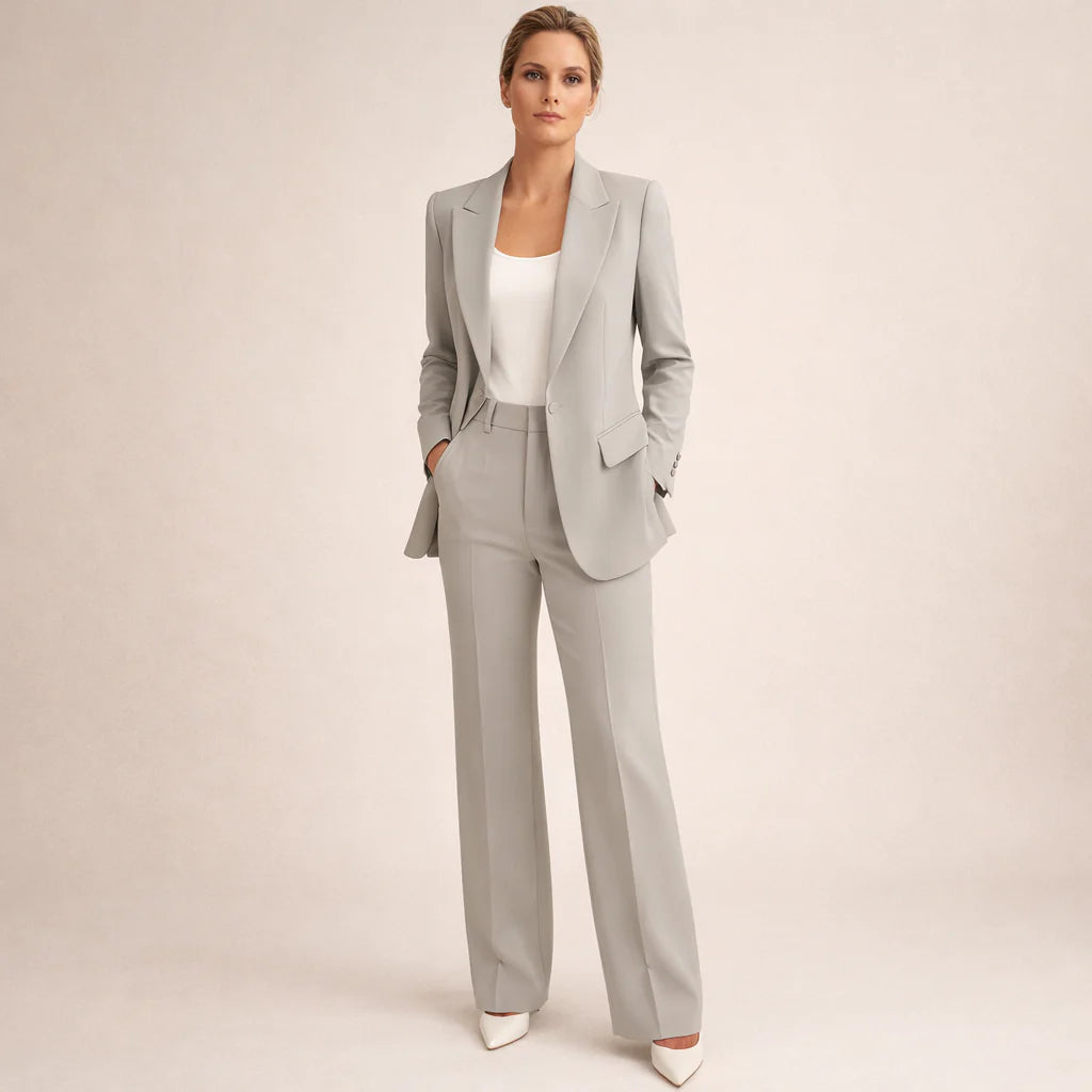 VANESSA - CONJUNTO ELEGANTE CON PANTALONES ANCHOS