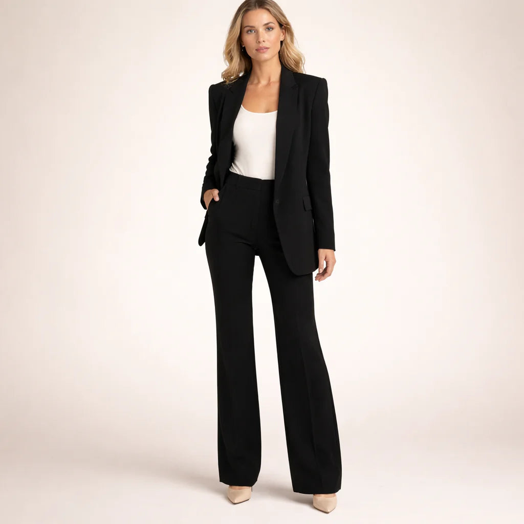 VANESSA - CONJUNTO ELEGANTE CON PANTALONES ANCHOS