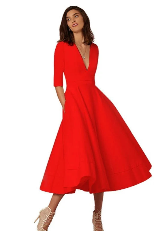 Laura - vestido midi femenino