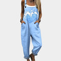 Mono estampado confortable - azul