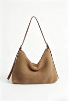 Bolso hobo de paja tejida estilo vacaciones k26051910
