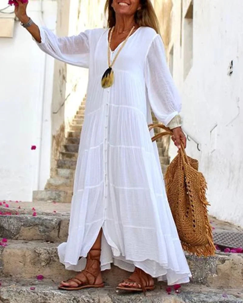 Lucy™ - Vestido Boho De Lino