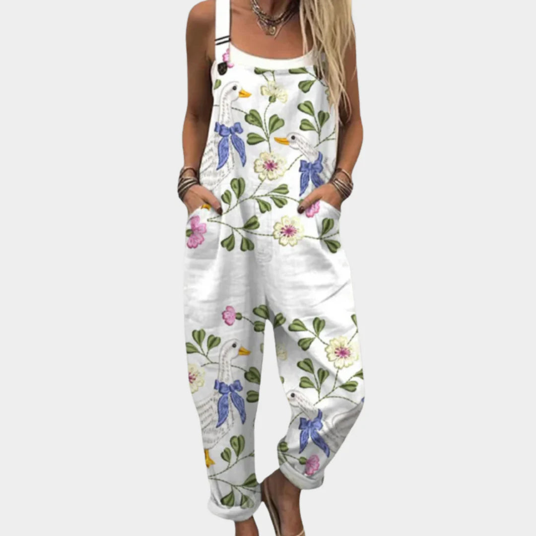Mono confortable y estampado - blanco