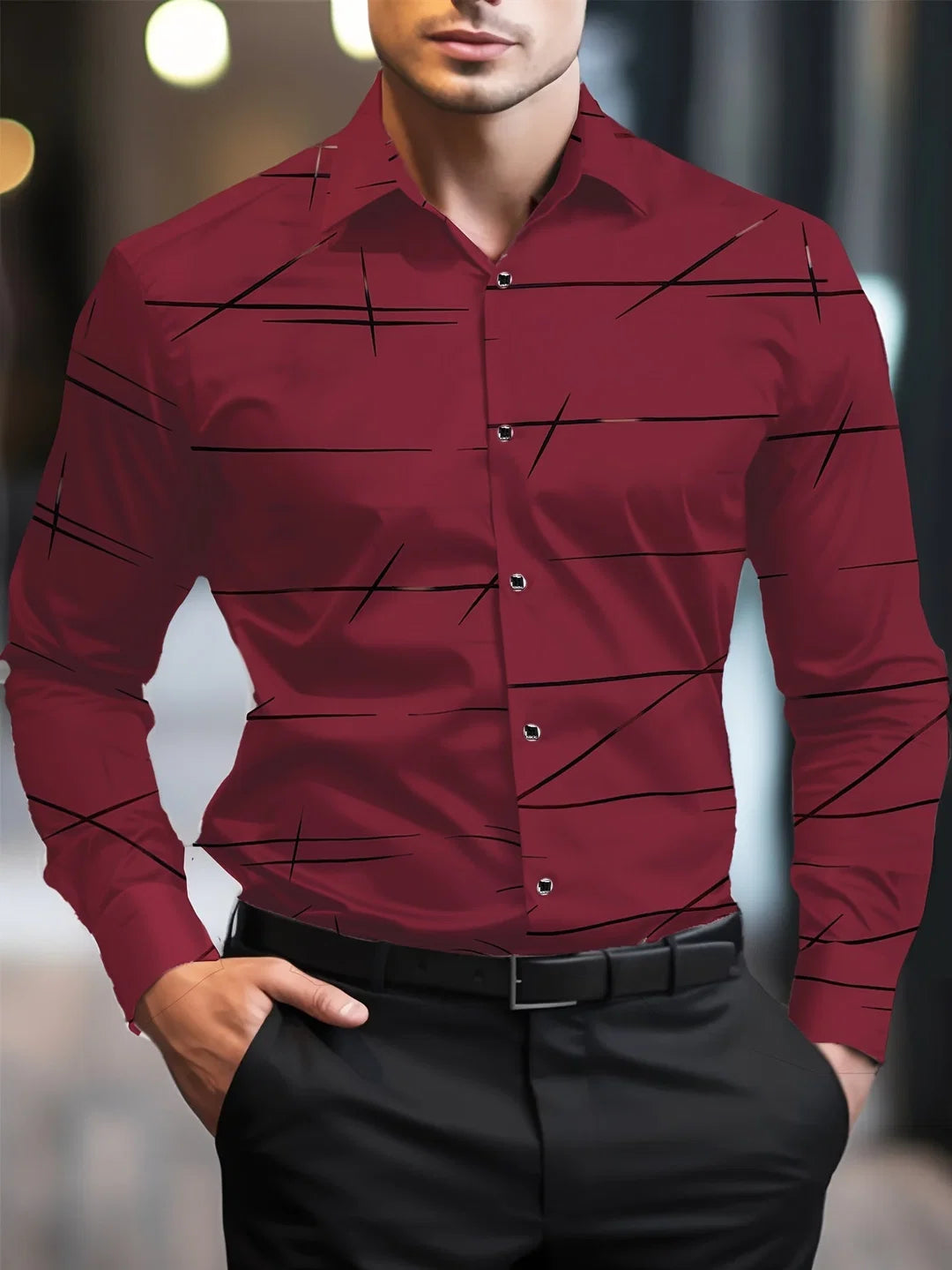 Henry™ - Camisa Slim Casual Para Hombre