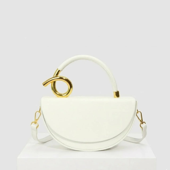 Structured Crossbody Bag with Signature Metal Detail
